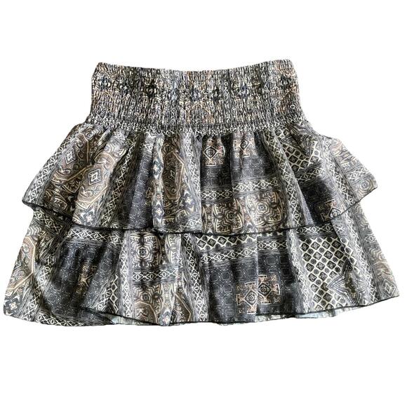 ROMWE Dresses & Skirts - Romwe Brown Paisley Skirt Boho Hippie Festival